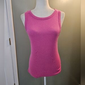 A New Day Women's Size XL Pink Sleeveless Ribbed Tank Top